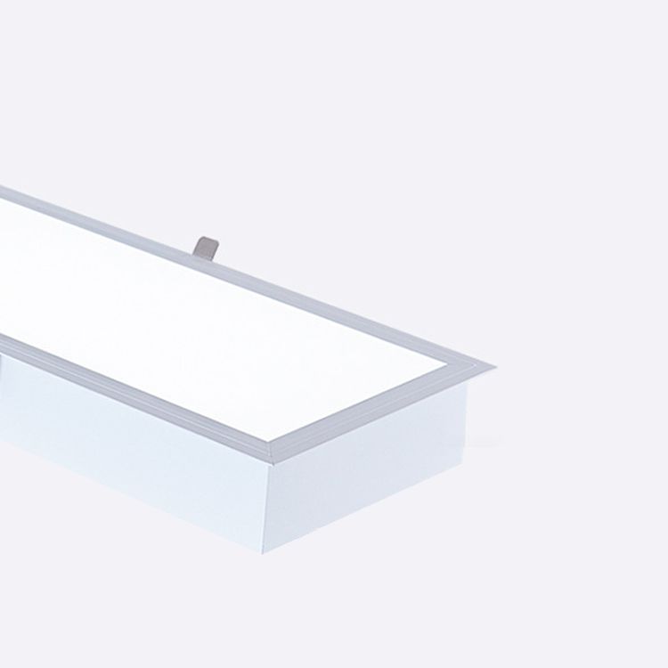 Rectangle Shape LED Ceiling Lamp Modern Iron 1 Light Flush Mount for Office Mall