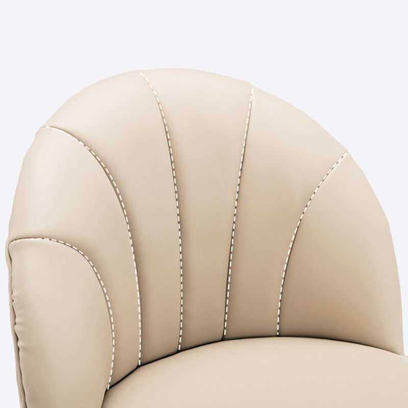 Modern Armless Backrest Counter Stool Iron Bar Stool with Cushion for Bar