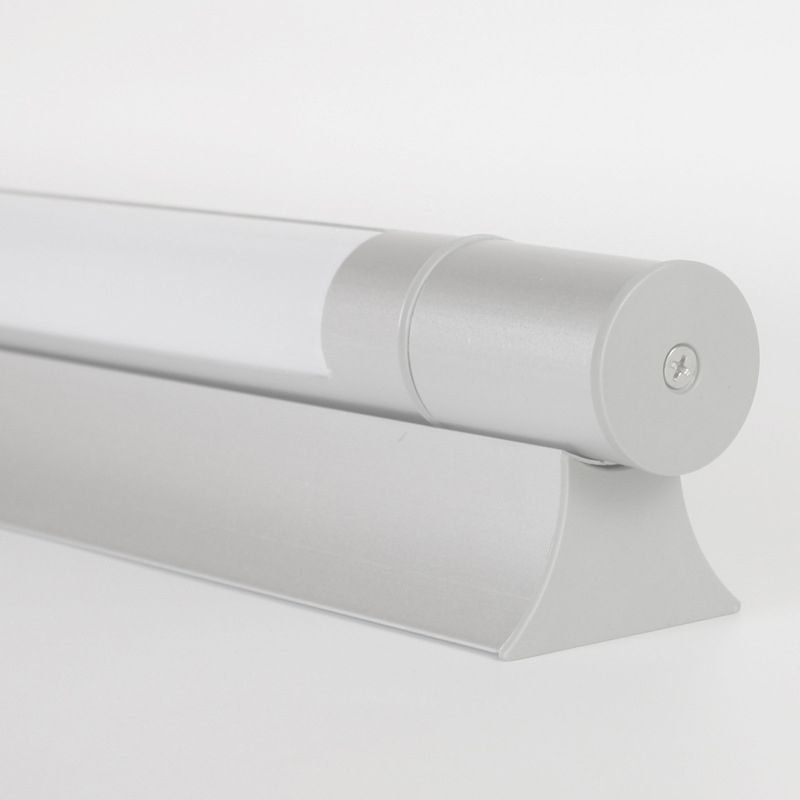 Modern Simple Aluminum Vanity Light Cylinder Shape Vanity Lamp with PC Shade for Bedroom