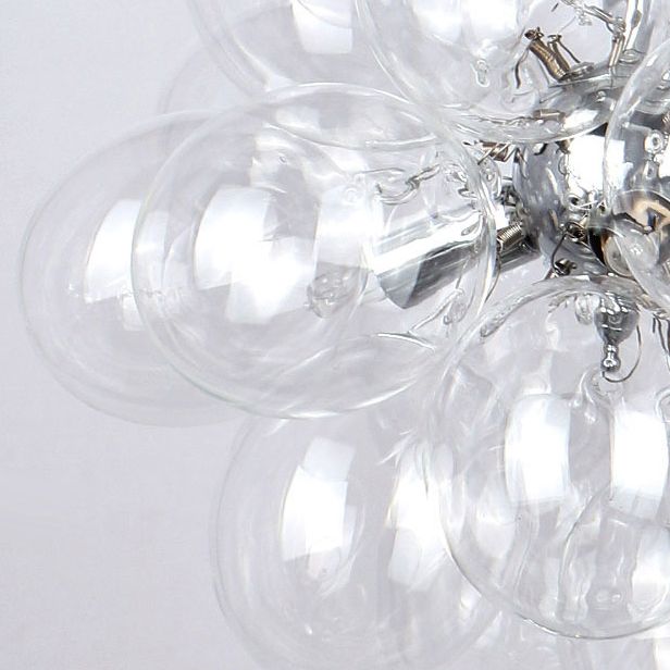 Negozio di stoffa a sospensione in vetro leggero una luce creativa moderna leggera