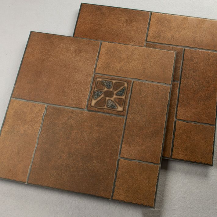 Piastrella per pavimento moderna per esterni Piastrella per pavimento quadrata vintage con bordo dritto