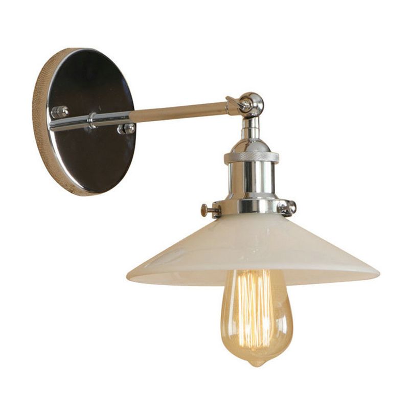 Fun a parete per interno a luce singola con luce di pannelli in vetro in vetro trasparente