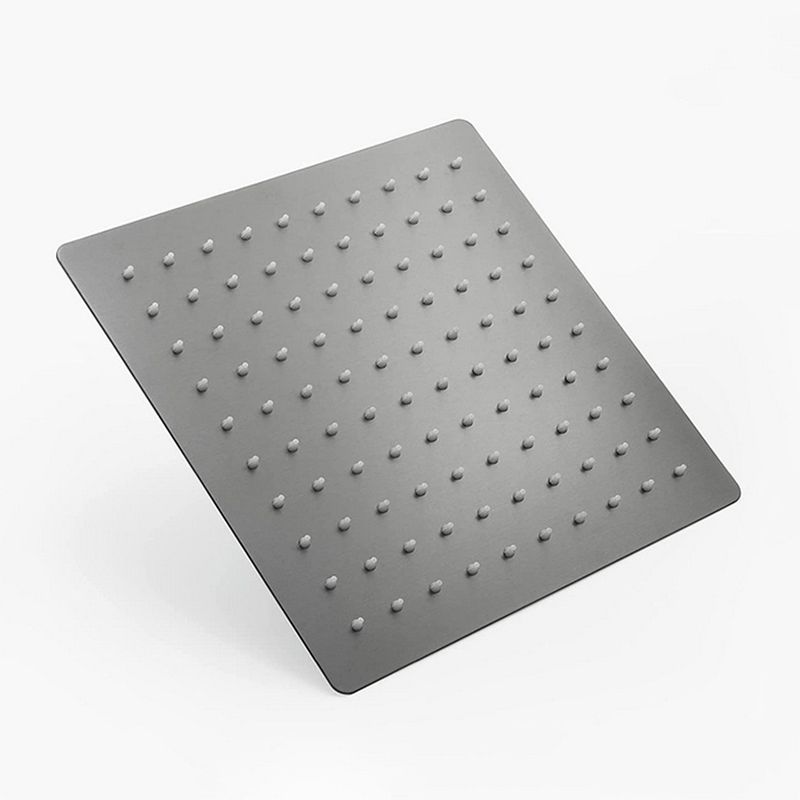 Stainless Steel Square Showerhead Standard Spray Pattern Wall-Mount Showerhead