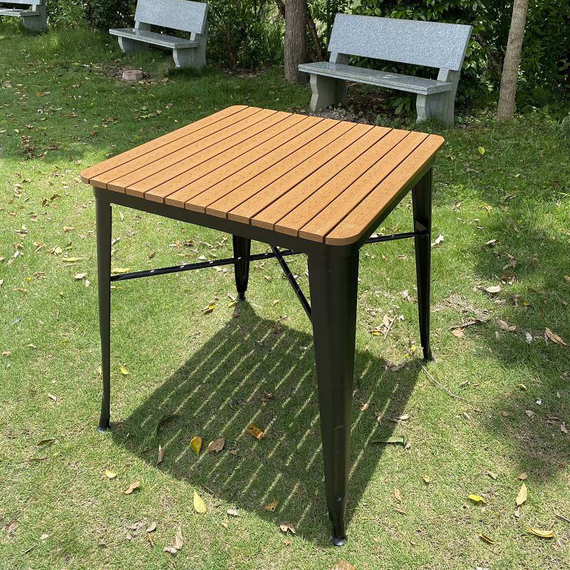 Wood-Like Dining Table Farmhouse Style Water Resistant Dining Table