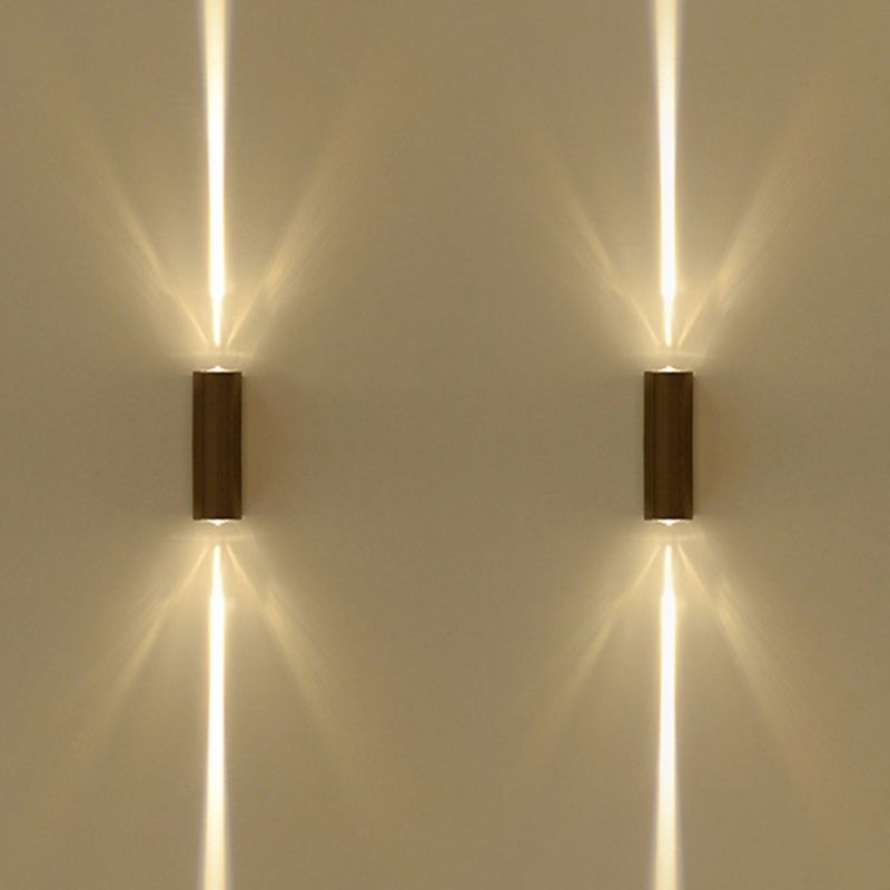 Metallische rechteckige Wandleuchter leichter einfacher Stil schwarzer Finishwandlampe