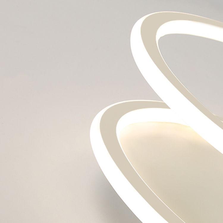 Linear Shape Ceiling Fixture Modern Style Metal 1 Light Ceiling Mounted Light