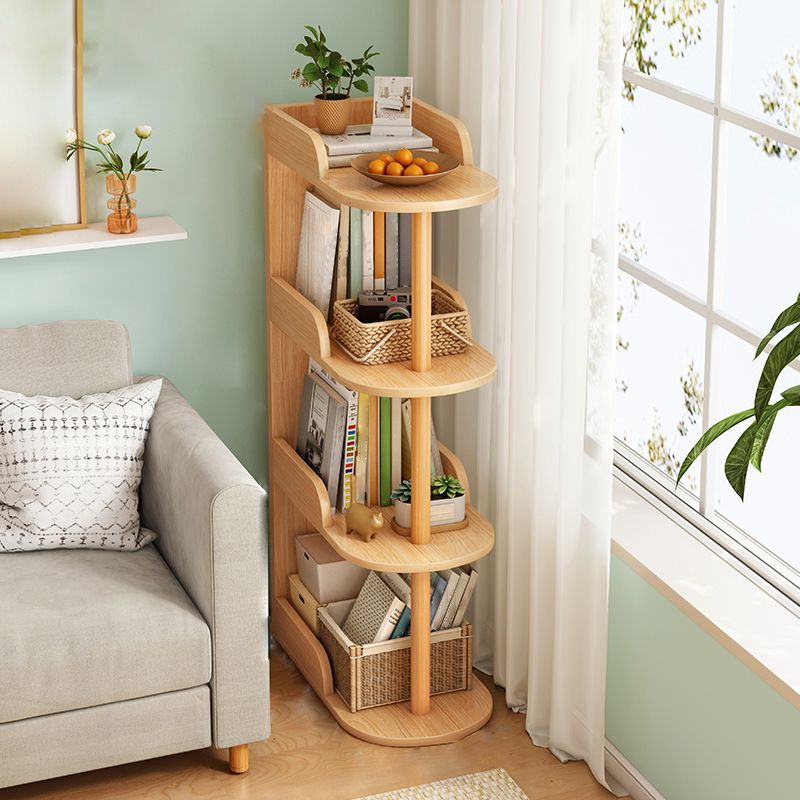 Engineered Wood Shelf Bookcase Scandinavian Bookshelf for Office