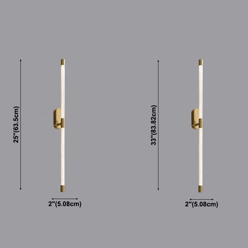 Lineaire wandkandelverlichting Moderne wandlamp metaal 1 lichte sconce verlichtingsbeveiliging