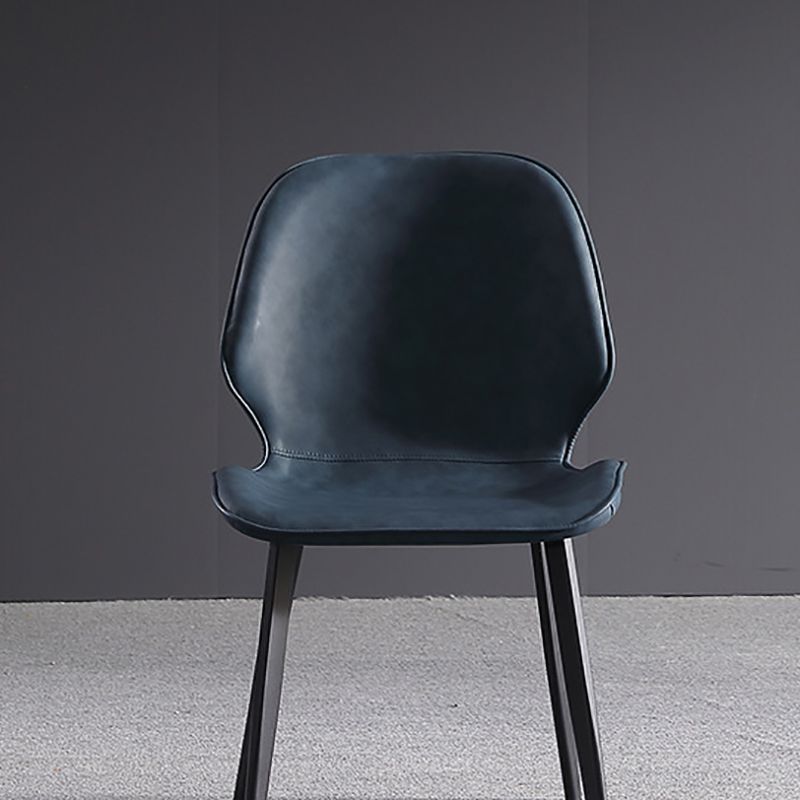 Contemporary Kitchen Dining Side Chair Wingback Armless Chair