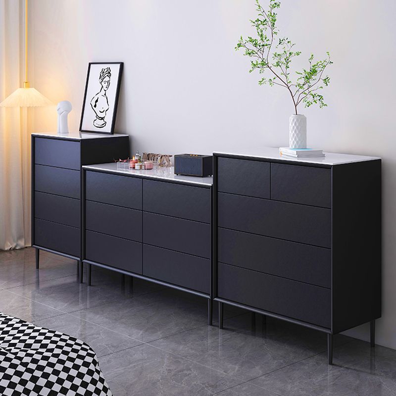 Contemporary Bedroom Wooden Storage Chest 15.7"Wide Chest with Drawers