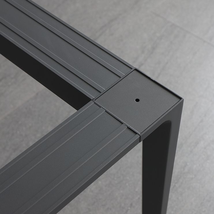 1/4/5/6/7 Pcs Metal Modern Dining Set with Rectangle Table Dinette Set