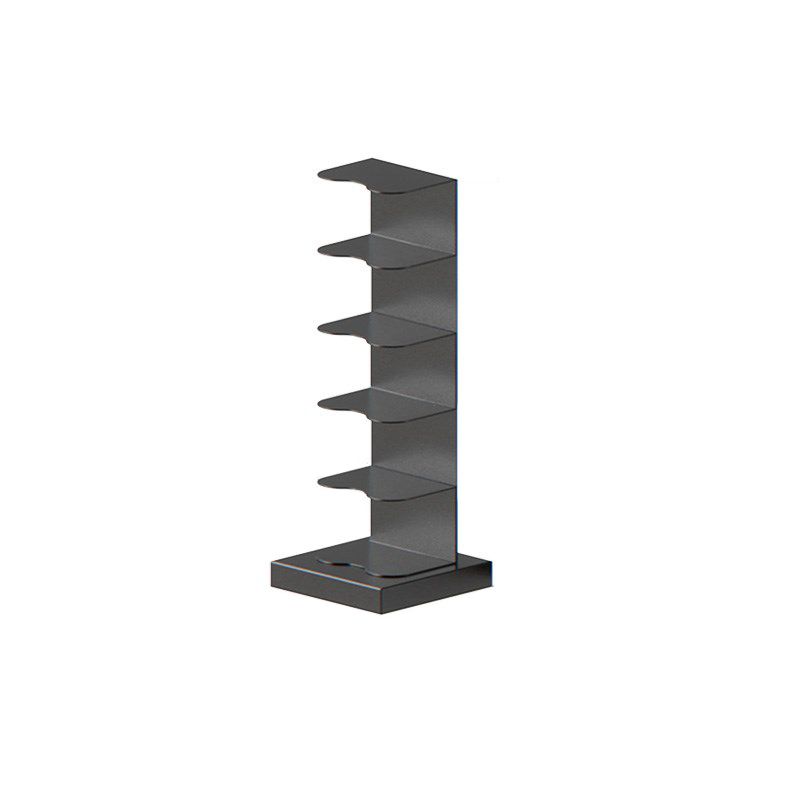 Metal Geometric Bookcase Contemporary Style Vertical Book Shelf