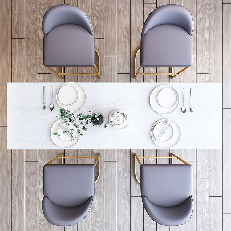 Contemporary 1/2/3/5/7 Pieces Bar Table Set Rectangle Stone Bar Table with Bar Stool