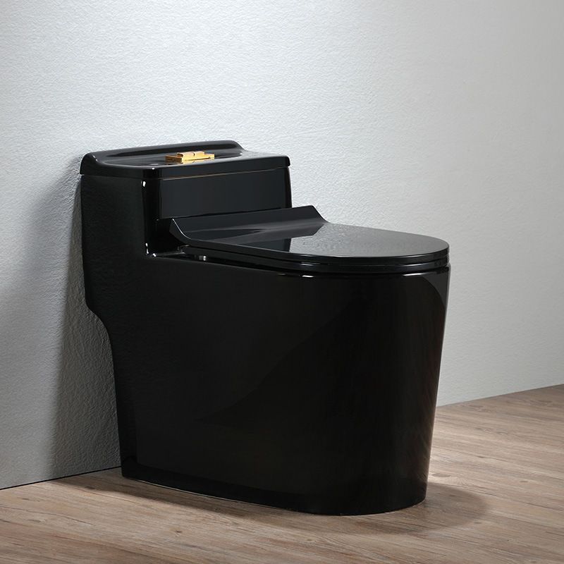 Modern Siphon Jet Toilet Bowl Floor Mount Flush Toilet with Seat
