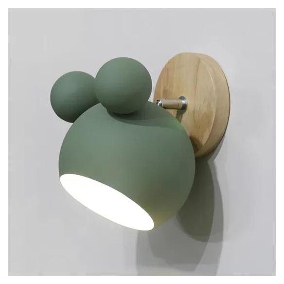 Rotatable Single Light Mouse Wall Light Nordic Stylish Metal Sconce Light for Study Room