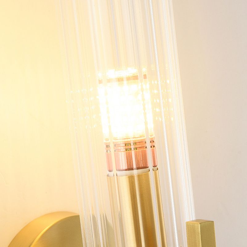 Glass Cylinder Wall Lights Modern 1-Light Wall Light Fixture