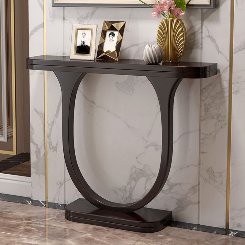 Mid Century Modern Console Table 33.46-inch Tall Solid Wood End Table