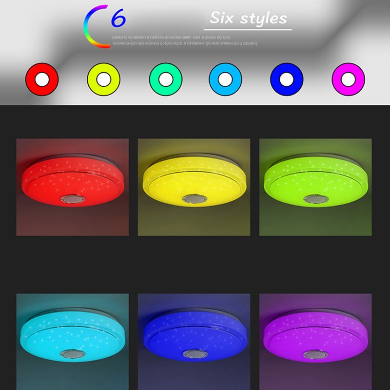 Modern Style RGB Light Ceiling Lamp Bluetooth Phone Control LED Light for Foyer Bedroom