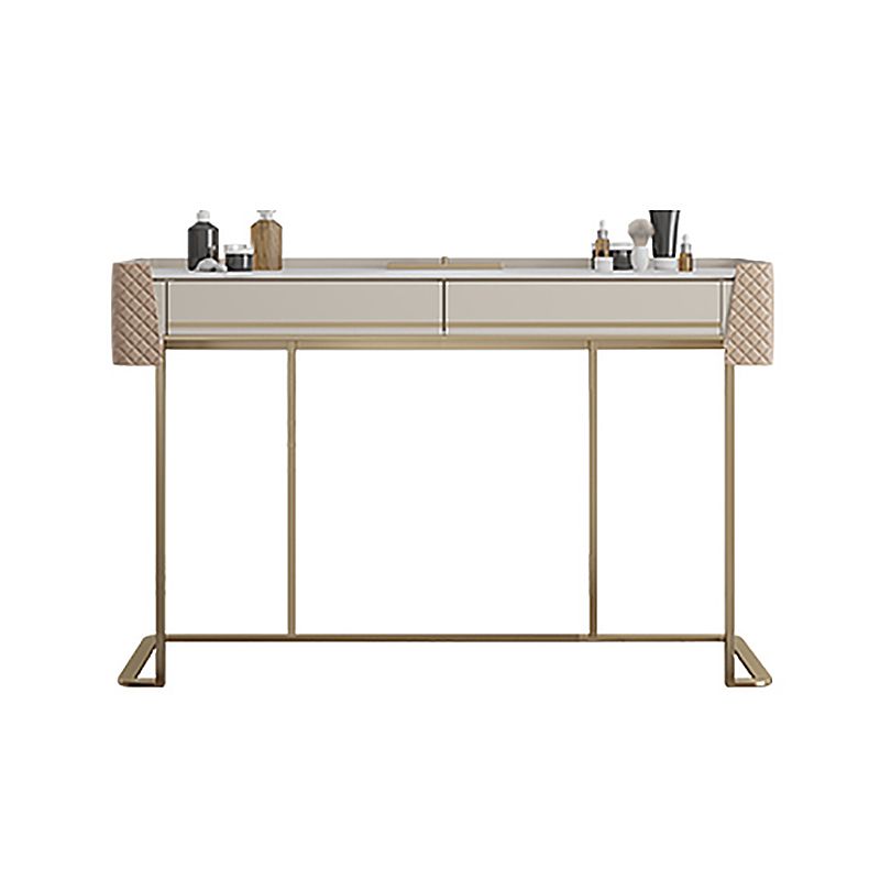 Bedroom Make-up Vanity in Matte Finish Stone Top Dressing Table