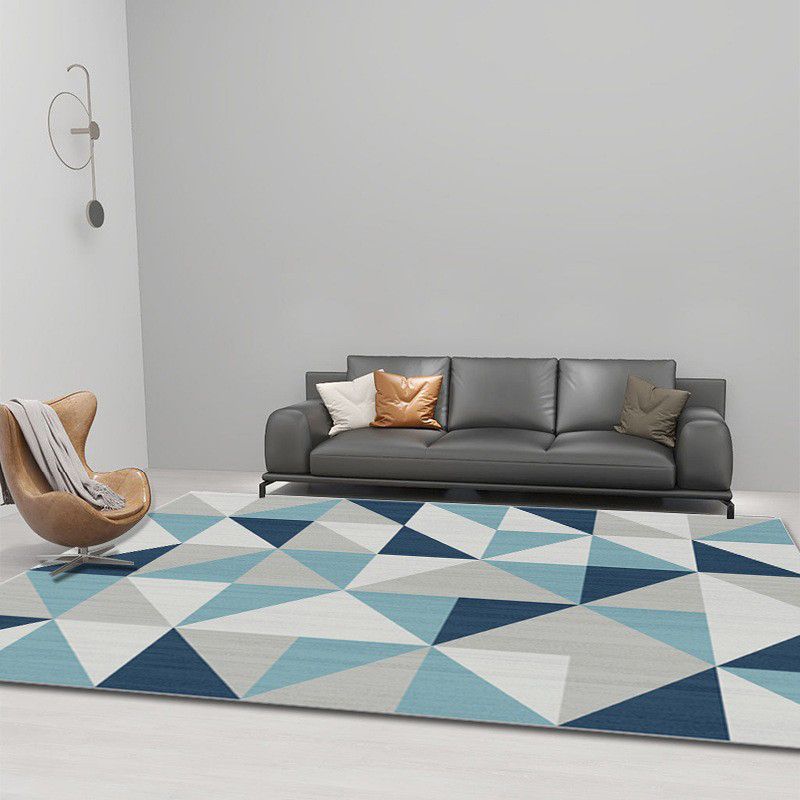 Minimalist Graphic Pattern Rug Polyester Carpet Stain Resistant Indoor Carpet for Home Decoration