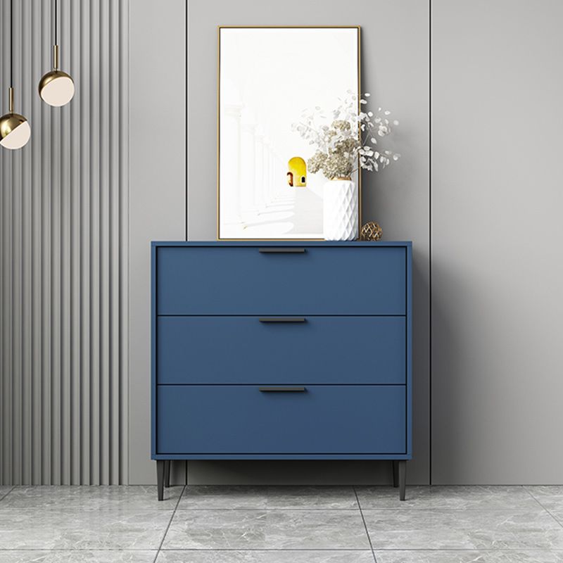 Modern Horizontal Storage Chest Dresser Wooden Storage Chest with Drawers