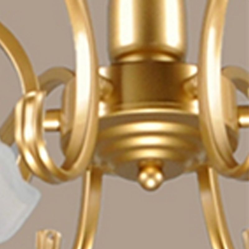 Household Ceiling Lamp Modern Flush Mount Light Fixture with Glass Shade