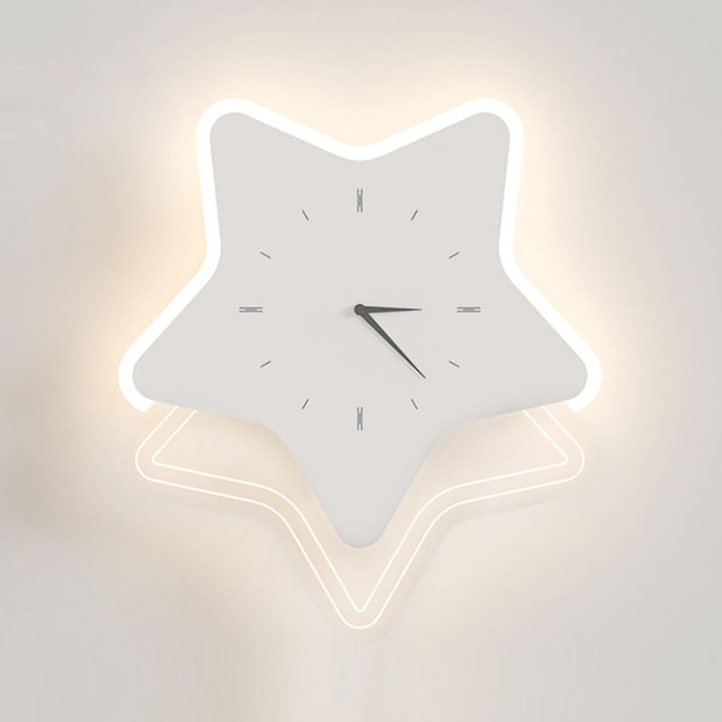 Single White Modernism Wall Mounted Sconce LED Unique Wall Light