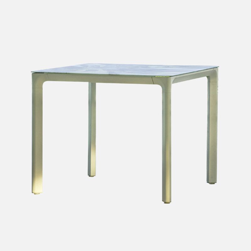 Modern 1/2/3/5/7 Pieces Metal Dining Set Glass Dining Table Set for Outdoor