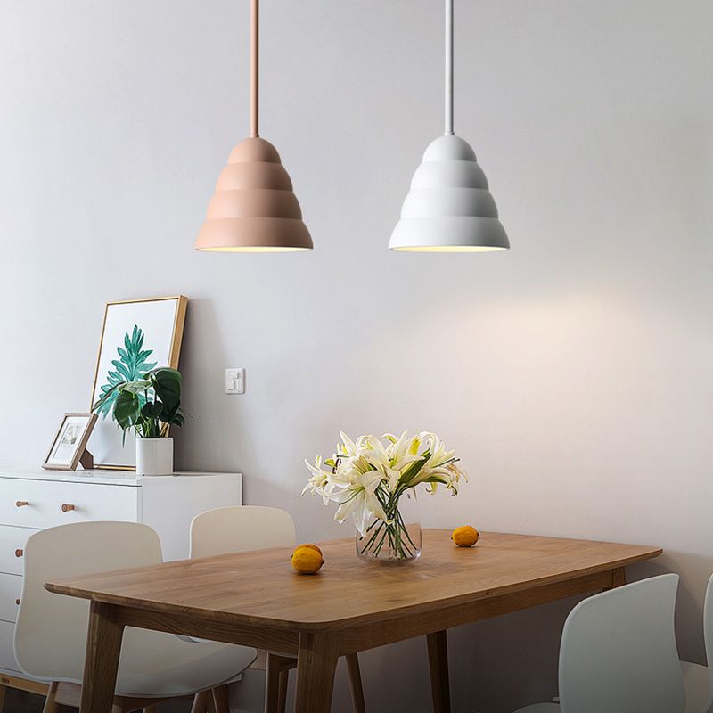 Lámpara colgante de techo Macron Luz de techo de metal simple para dormitorio de comedor