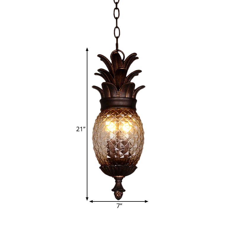 2 Lights Bubble Chandelier Lighting Classic Clear Prismatic Glass Pendant Light Fixture for Balcony