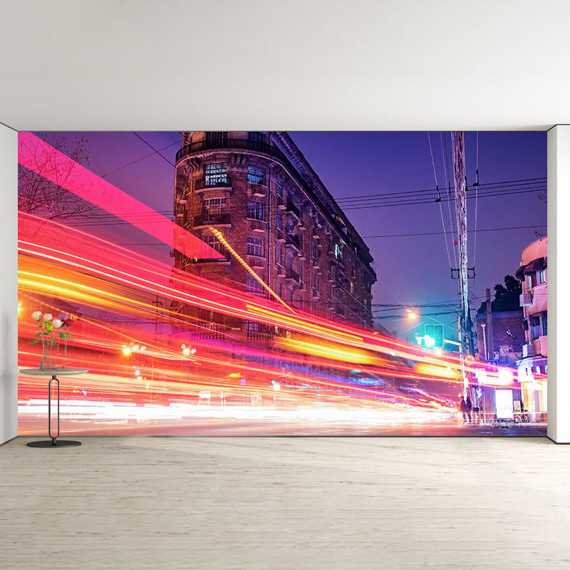 Photography Stain Resistant Wall Mural Wallpaper City Landscape Sitting Room Wall Mural