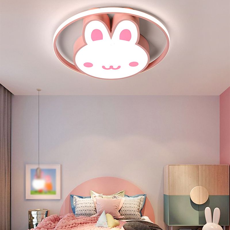 Plafonnier LED en forme de lapin, design moderne et Simple, luminaire décoratif d'intérieur, idéal pour un salon