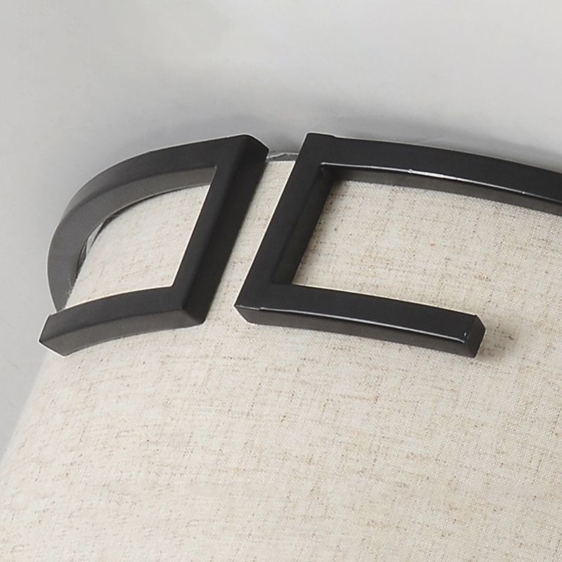 Acryl Beige LED Deckenleuchte im klassischen klassischen Stil Fabrics Flush Mount für Innenräume