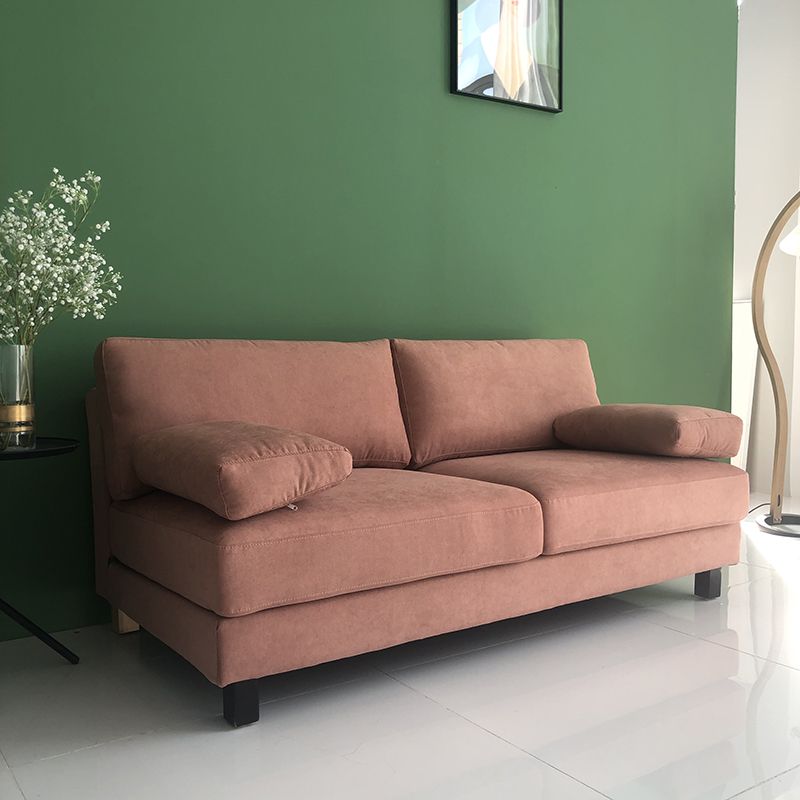 28.3" H Contemporary Linen Pillow Top Arm Loveseat for Apartment