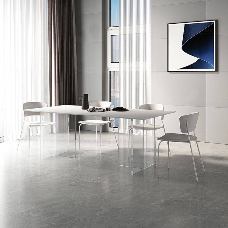 Modern 1/4/5/7 Pieces Dinette Set with Sintered Stone White Table Dining room Set