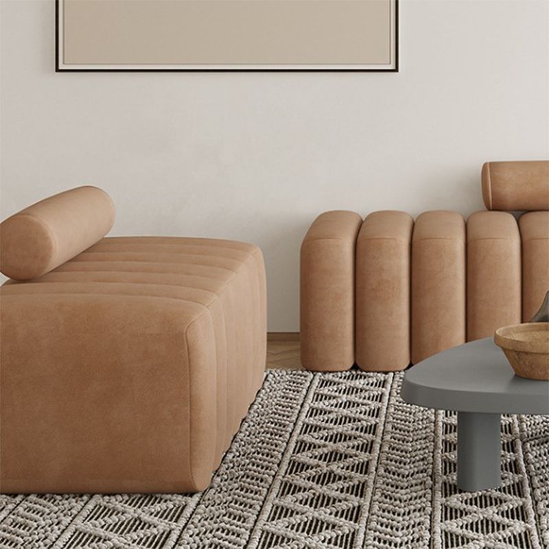 19.68" Wide Contemporary Armless Sofa Standard Sofa for Living Room