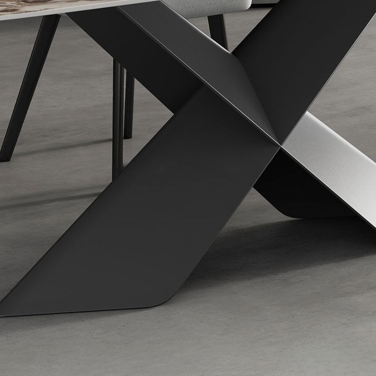 Modern Style Sintered Stone Dining Table Set White 1/4/5/7 Pieces Dining Set for Home Use