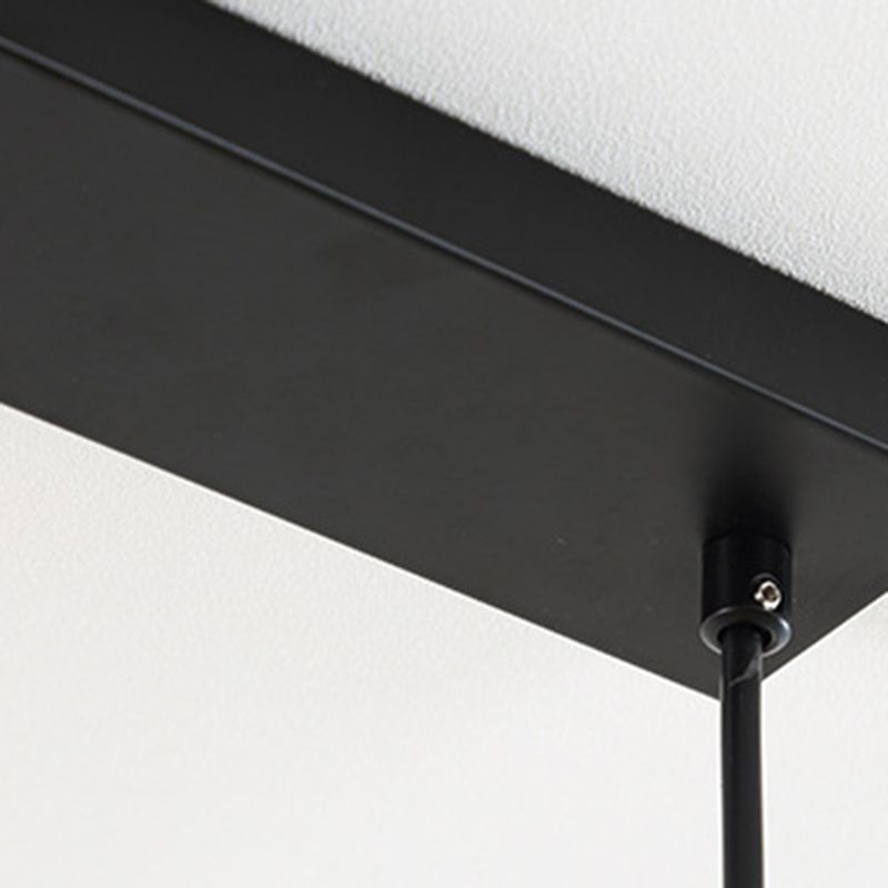 7.87" H 3-Light Modern Cluster Cylinder Kitchen Island Ceiling Light Metal Hanging Light