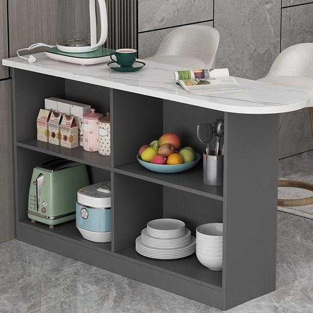 Contemporary Indoor Bar Dining Table Rectangle Wooden Bar Stool Table