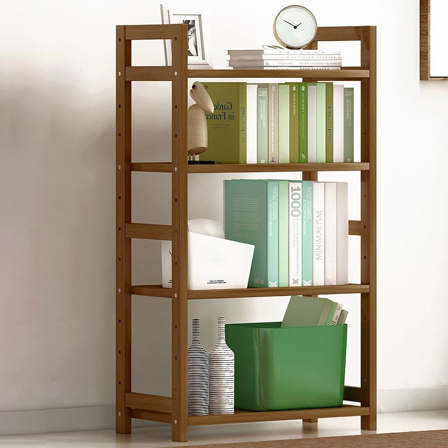 Modern Solid Bamboo Bookcase, Geometric Bookshelf for Any Room, 10" W