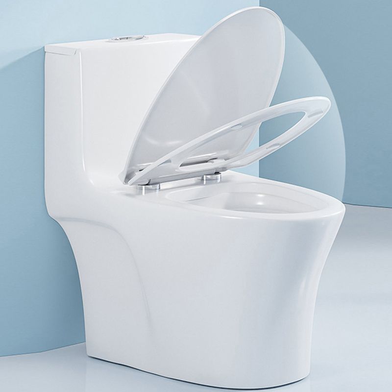 Modern Seat Included Flush Toilet 1-Piece White Urine Toilet for Bathroom