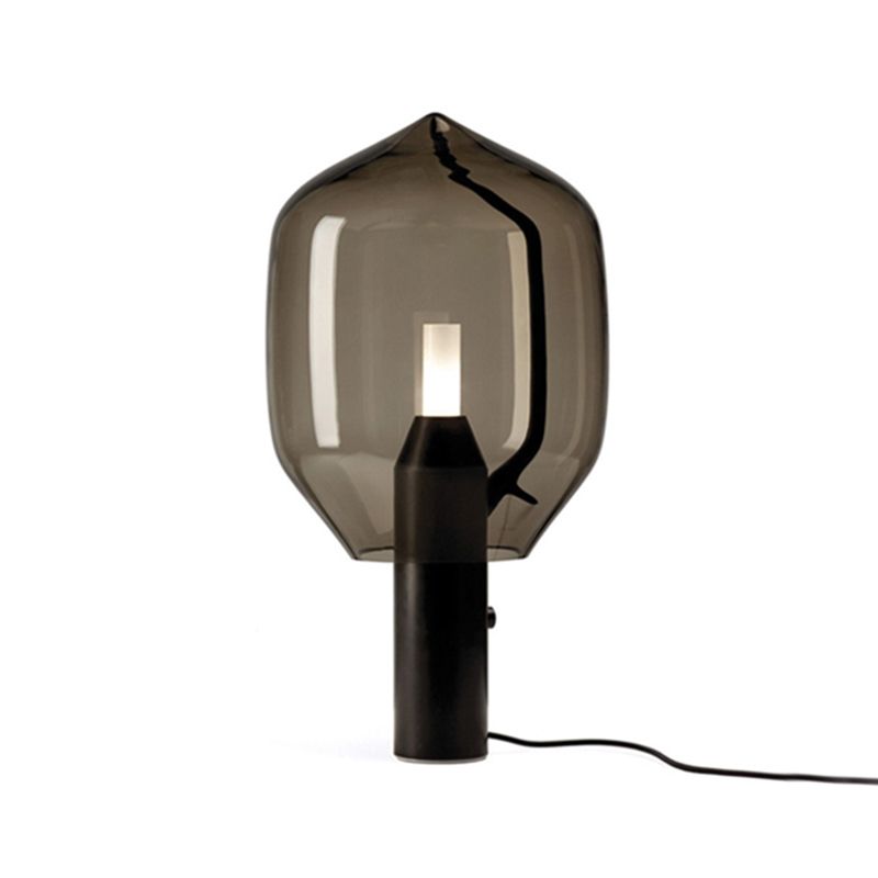 1 lampe de table de nuit géométrique légère les lampes de table en verre de style moderne