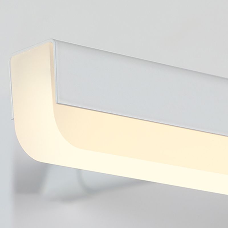 Luminaires de vanité LED linéaire moderne LEGLATES ÉCLAIRAGE VANIQUE AVEC OBEI AUCURS ACRYLIQUE