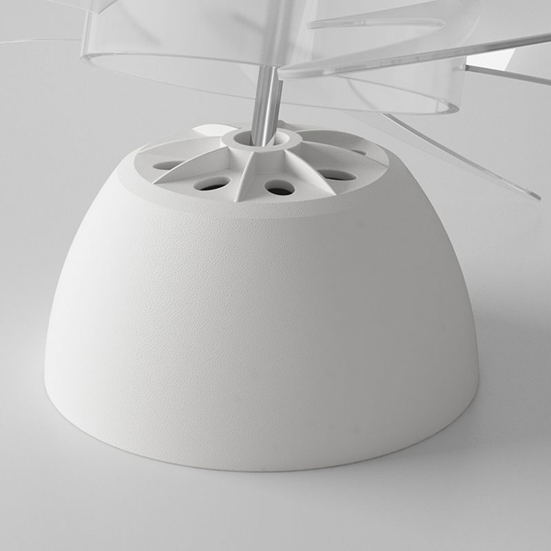 Geometric LED Ceiling Fan Iron and Acrylic Fan Light in Black / Gold