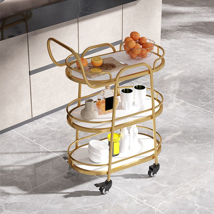 33.46" High Rolling Contemporary Prep Table Stone Prep Table for Restaurant