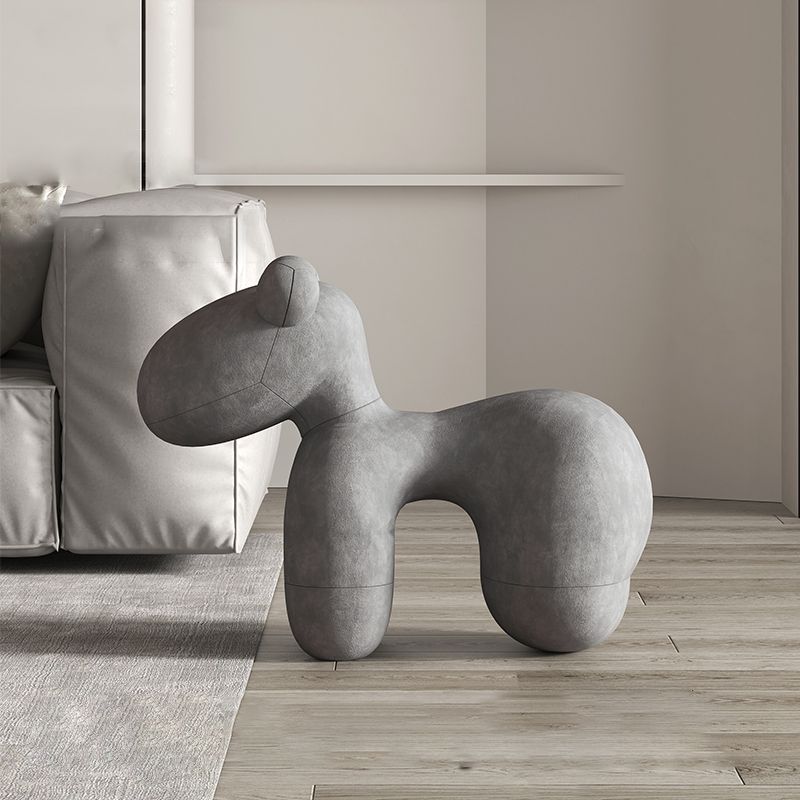 Animal-Shaped Seat Chair, Creative Childlike Solid Color Accent Chair
