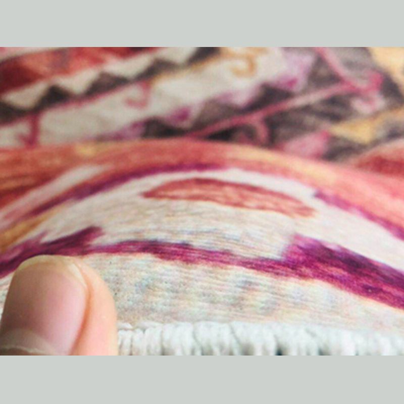 Hell gefärbter Blumendruckteppich Mitte des Jahrhunderts moderner klassischer Indoor-Teppich Polyesterfreundlicher waschbarer Teppich für Wohnkultur