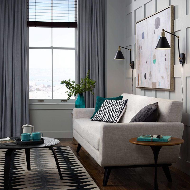 Black Modern Wall Sconce Cone Shape Wall Light with Metal Shade for Bedroom