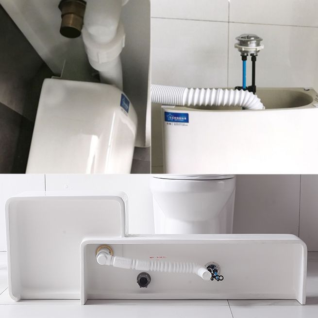 Contemporary Flush Toilet Floor Mount One-Piece Toilet Toilet Bowl