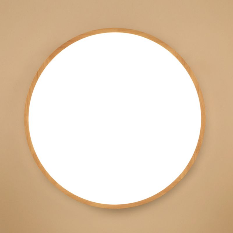 Circular Flush Mount Light Fixture Modern Wood Flush Mount